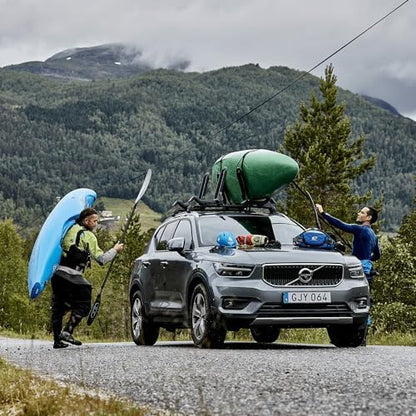 Thule Hull-a-Port XTR, Carry Up To 2 Kayaks, Folds Flat, Locks To Roof Rack - Image 5