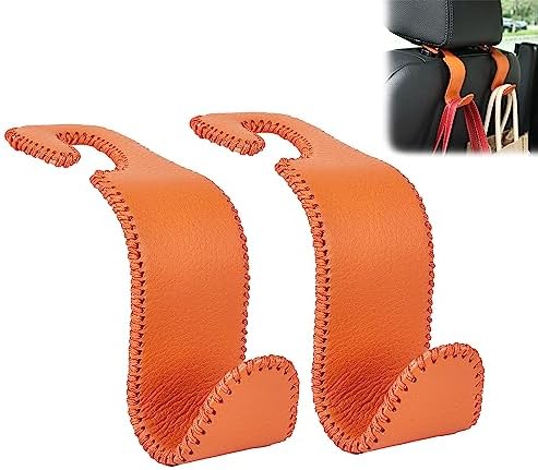 Car Seat Headrest Hook 55lb Heavy Duty Metal Hanger by Amooca