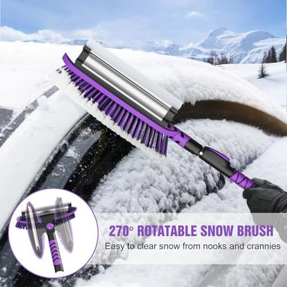 Nuovoware 60" Ice Scraper and Extendable Snow Brush - Image 2