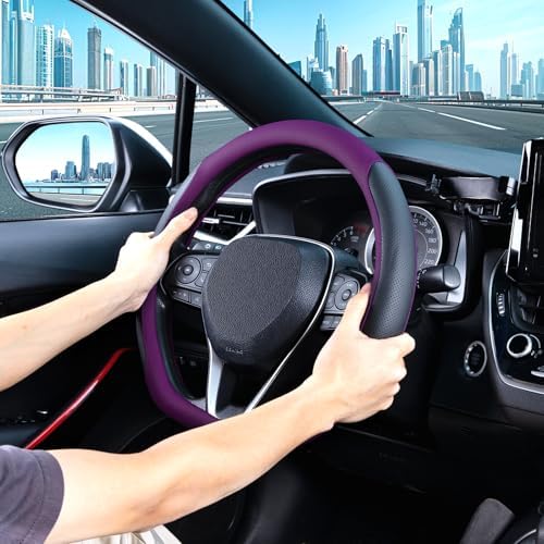 SEG Direct D Shaped Steering Wheel Cover 14.5-15 inch - Image 2