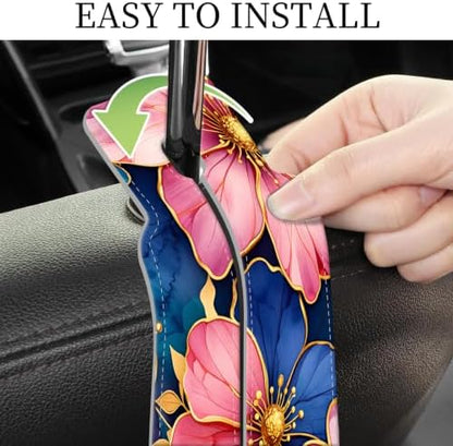 PU Leather Car Seat Hook, Storage Headrest Hanger, Cute Car Backseat Organizer - Image 5