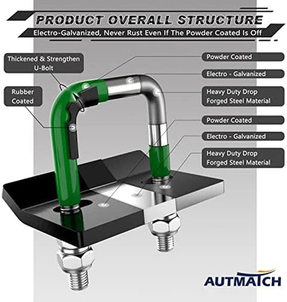 AUTMATCH Hitch Tightener Anti-Rattle Clamp - Image 5