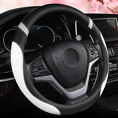 Steering Wheel Cover for Women Leather Universal Steering Wheel Cover for Car by Cxtiy