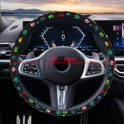 Steering Wheel Cover Neoprene Material Most Cars Men&Women Universal 15 inch - Image 3