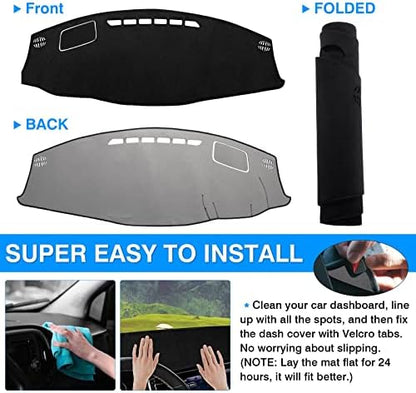 Autorder Dashboard Cover Mat for 2022-2024 Jeep Grand Wagoneer WS Accessories - Image 5