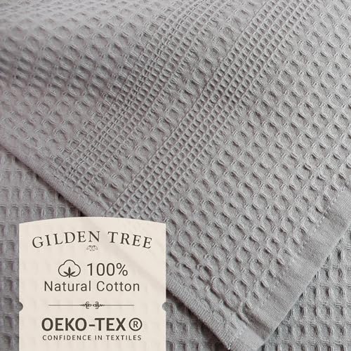 GILDEN TREE Waffle Towels for Bathroom, 100% Cotton Quick Dry Towel, Waffle - Image 2