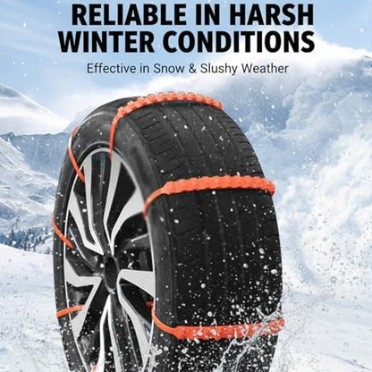 Universal Reusable Anti-Skid Nylon Tire Chains, Emergency Traction Straps - Image 4
