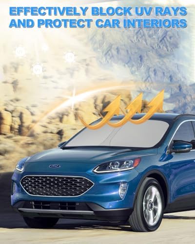 Foldable Front Windshield Sunshade fit - Image 6