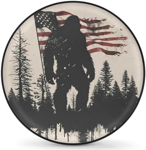 Flag Bigfoot Spare Tire Cover Dust-Proof Wheel Protector by Unknown