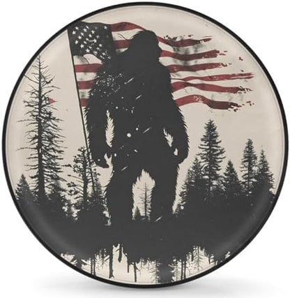 Flag Bigfoot Spare Tire Cover Dust-Proof Wheel Protector by Unknown
