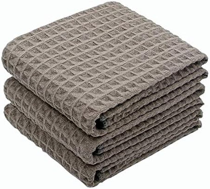 Waffle Weave Kitchen Towels Dish Towels, 3 Pack, 16x24 Inch by VeraSong