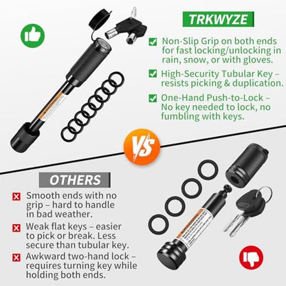 Hitch Lock, Fits 2” & 2-1/2” Receivers, Pick & Rust-Resistant - Image 2