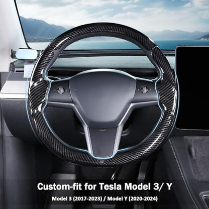 Steering Wheel Cover for Tesla Model 3 2017-2023/ Model Y 2020-2024 - Image 3