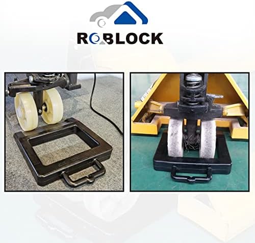 ROBLOCK Rubber Pallet Jack Chock Heavy Duty Wheel Chock, Pallet Jack Stopper - Image 5