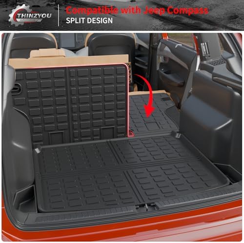 Cargo Mat & Backrest Mats for 2017-2025 2026 Jeep Compass - Image 4