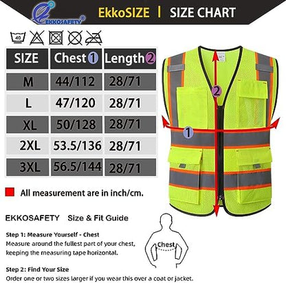 High Vis Safety Vest for Men - Image 2