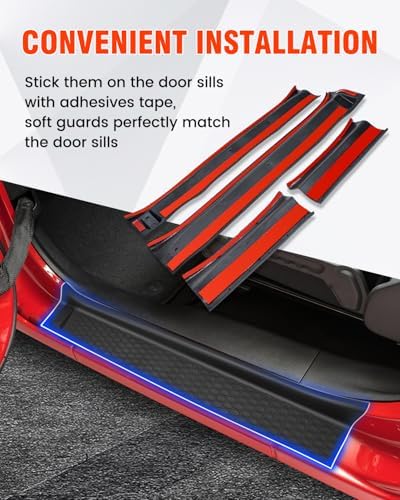 Door Sill Guards Kit Fits 2018-2026 Jeep Wrangler JL JLU Unlimited & JT - Image 6