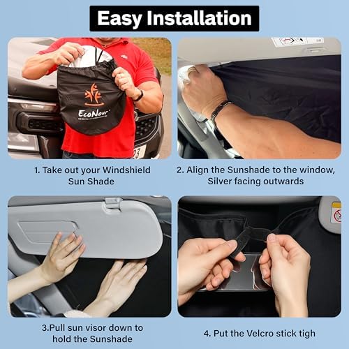 Econour Windshield Sunshade Compatible - Image 5