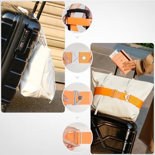 TOOVREN 2-in-1 Travel Belt for Luggage Straps Add a Bag Bungees Suitcase - Image 3