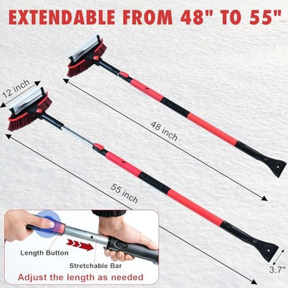 CARCAREZ 55" Extendable Snow Brush - Image 5