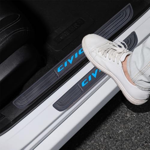 4pcs/Set Car Door Sill Plate Protectors by MASLEVAU