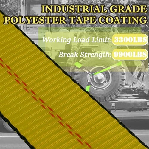 4 Pack Car Tie Down Straps for Trailers - Image 3