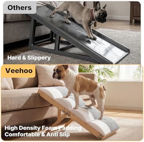 Veehoo Foldable Dog Ramp for High Bed Couch Large Dogs 17" W - Image 6