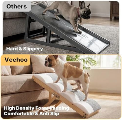 Veehoo Foldable Dog Ramp for High Bed Couch Large Dogs 17" W - Image 6