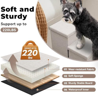 Zerbuger Dog Stairs with Storage - Image 5