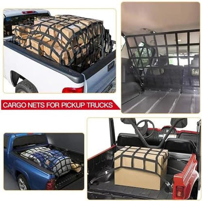 Car Trunk Rooftop Net Mesh Cargo Net Heavy Cargo Net Truck Trailer Dumpster - Image 4