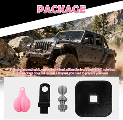 Funny Mini Trailer Hitch Ball Cover, Novelty Humorous Mini Hitch Ball Joke Tiny - Image 7