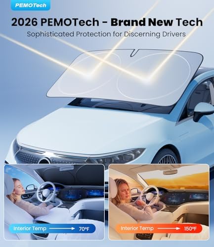 PEMOTech 2026 Upgraded Windshield Sun Shade Cover - Image 2