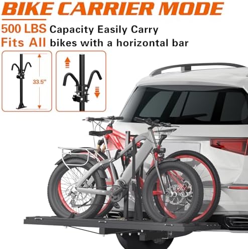 Bike Rack Accessory for Wildroad 60" x 24" x 14" Folding Hitch Cargo Carrier – - Image 5