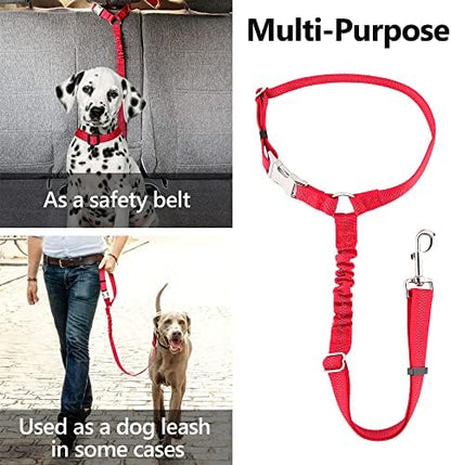 Plutus Pet Dog Seat Belt for Car Headrest, Reflective - Image 6