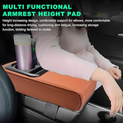 Car Center Console Armrest Pillow, Memory Foam Auto Armrest Box Cover - Image 4
