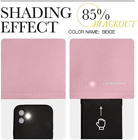 NICETOWN Crystal Pink Blackout Curtains Grommet - Image 5