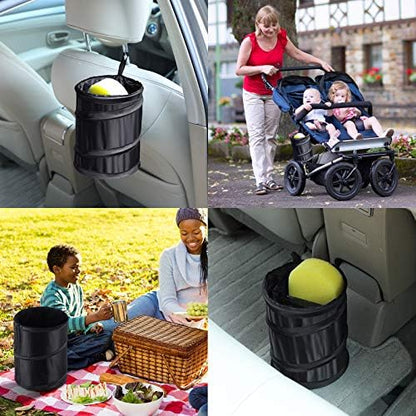 BBTO Collapsible Trash Can, Pop up Car Trash Can, Waterproof - Image 5