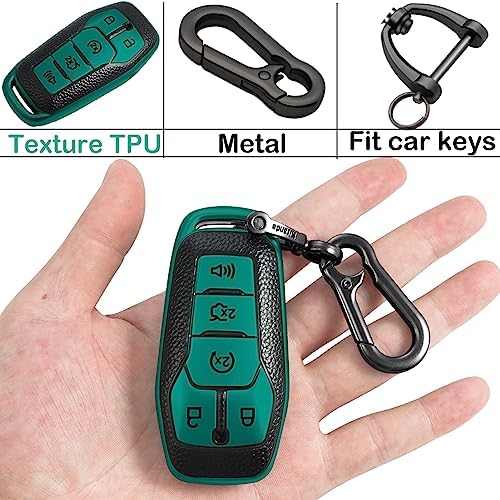 Kirsnda for Ford Key fob Cover, Texture Protective Case - Image 6