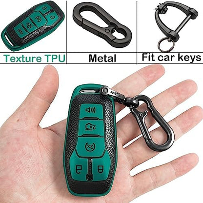 Kirsnda for Ford Key fob Cover, Texture Protective Case - Image 6