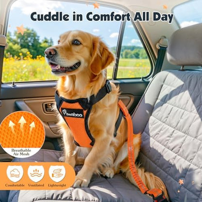 Pawaboo Dog Seat Belt Harness for Car, Seatbelt Harness - Image 6
