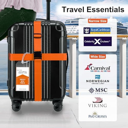 Gostwo 8 Pack Luggage Straps and Cruise Tags Set - Image 5
