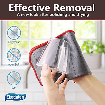 Ekedalen Microfiber Cleaning Cloth Lint Free Glass Polish - Image 2