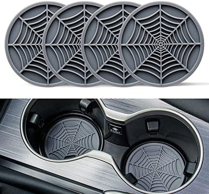 Alpmosn 4PCS Spider Web Car Coasters by alpmosn