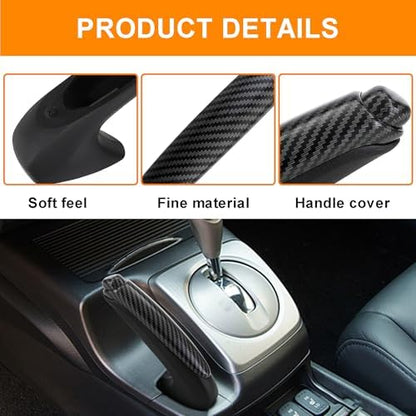 Carbon Fiber Handbrake Cover for Honda Civic 2006-2011 - Image 3