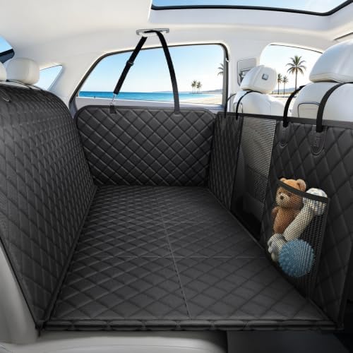 Dog Car Seat Cover for Back Seat, Hard Bottom Dog Hammock by Unknown