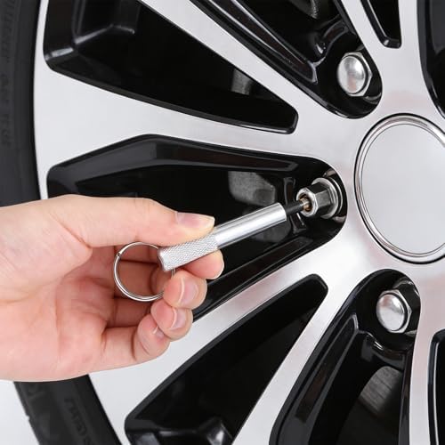 2 PCS Valve Stem Installation Tool Keychain Stainless Steel Tire Valves Core - Image 6
