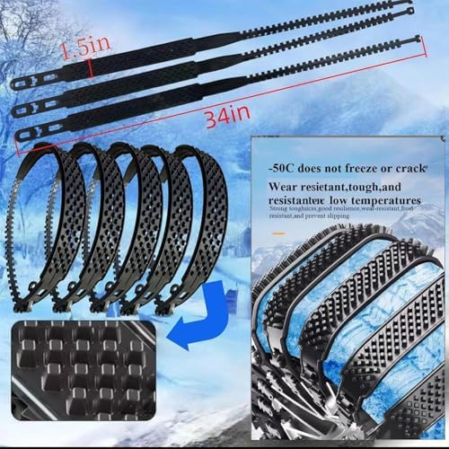 Tire Traction Straps Anti Skid Reusable Road Trip Accessories - Image 4