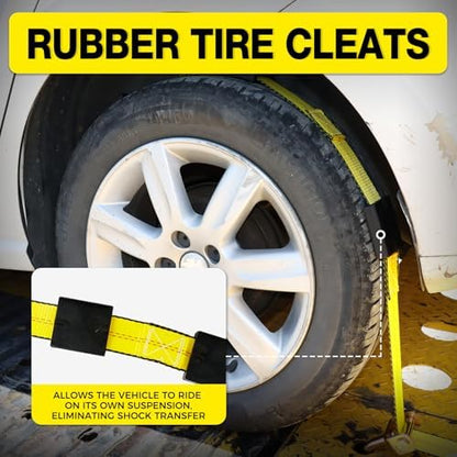 Car Hauler Straps 4-Pack Heavy Duty 2inx10ft - Image 6