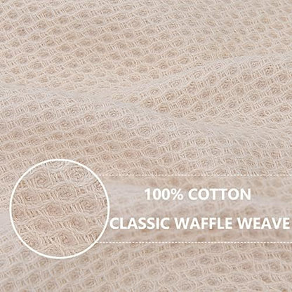 Homaxy 100% Cotton Waffle Weave Kitchen Dish Cloths 12-Pack - Image 2