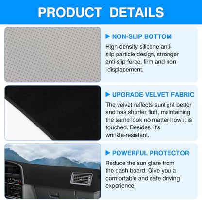 Autorder Dashboard Cover Mat for 1990-1995 Toyota 4Runner Pickup Truck - Image 6